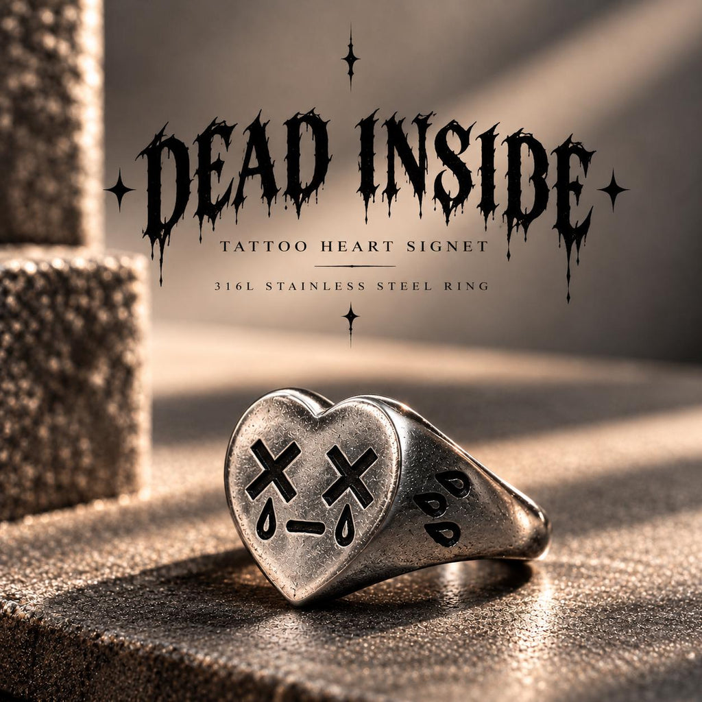 Dead Inside rings - Tatoo Heart collection-