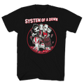 SYSTEM OF A DOWN MUSHROOM PEOPLE BLACK T-SHIRT