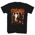 PANTERA FLAMES BAND PHOTO FRT/BACK BLACK T-SHIRT