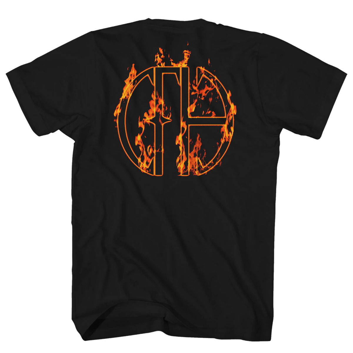 PANTERA FLAMES BAND PHOTO FRT/BACK BLACK T-SHIRT