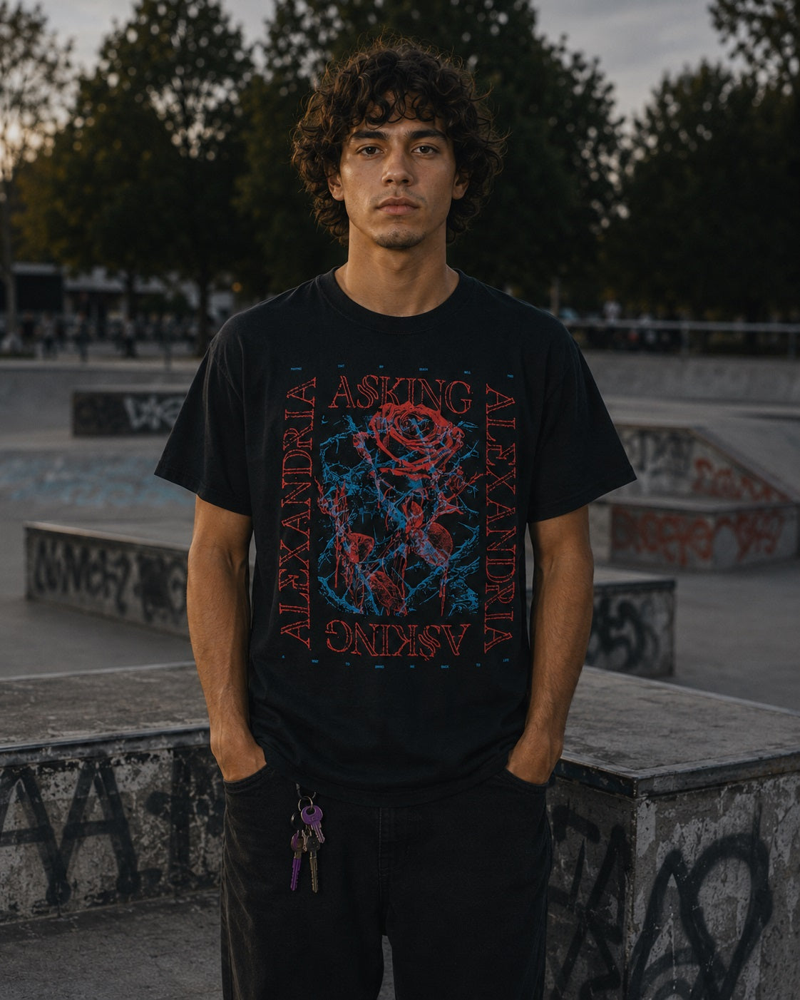 Asking Alexandria - Roses Tee