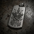 316L Stainless Steel born to fix dog tag Necklace