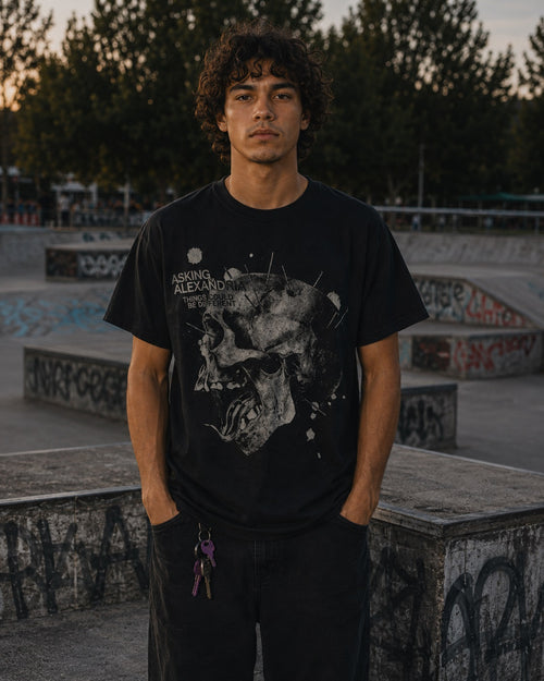 Asking Alexandria - Screaming Skull Tee