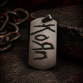 316L Stainless Steel KORN dog tag Necklace