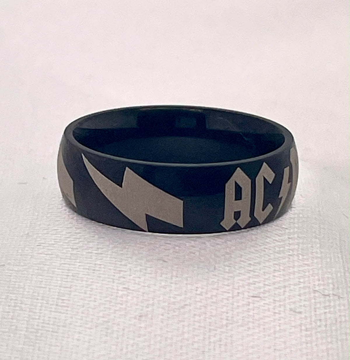 ACDC stainless steel ring