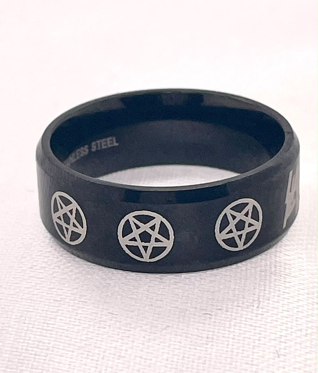 Slayer stainless steel ring