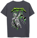 Metallica - Justice for All Neon Green Logo Charcoal Youth Tee