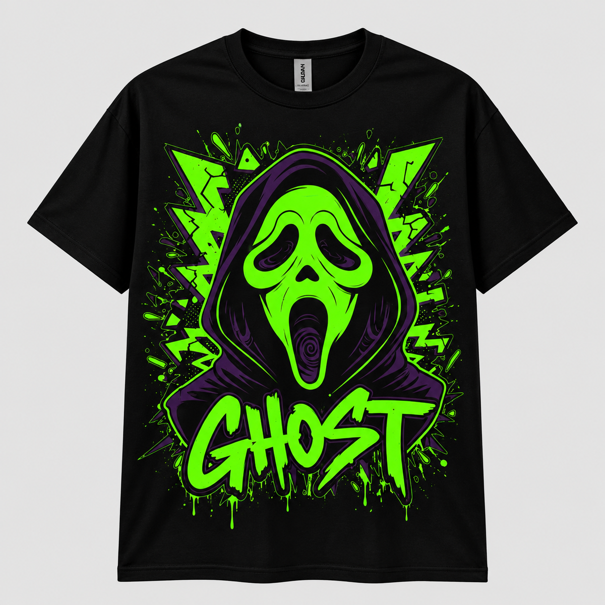 Ghostface neon colors mns tee
