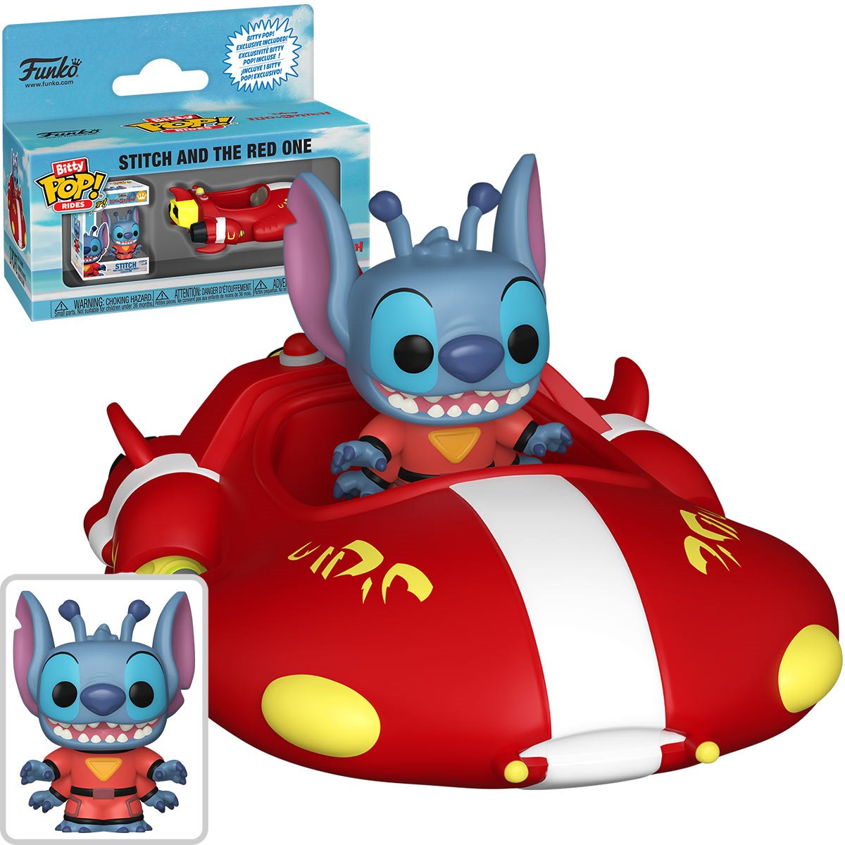 Lilo & Stitch Stitch and The Red One Funko Bitty Pop! Ride