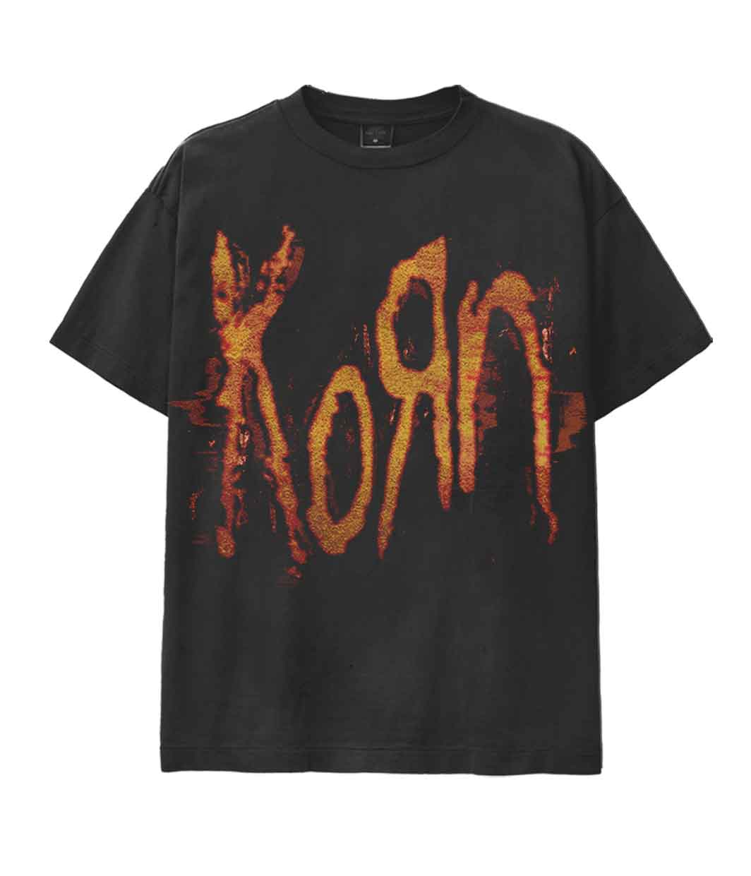 Korn - Flame logo mens tshirt