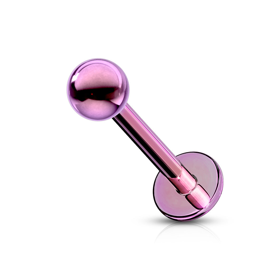 Gold Plated Over 316L Surgical Steel Labret Studs