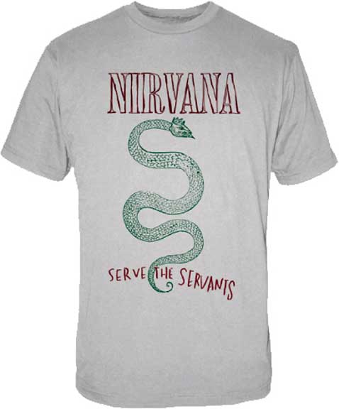 Nirvana - Serpent Silver mens tshirt