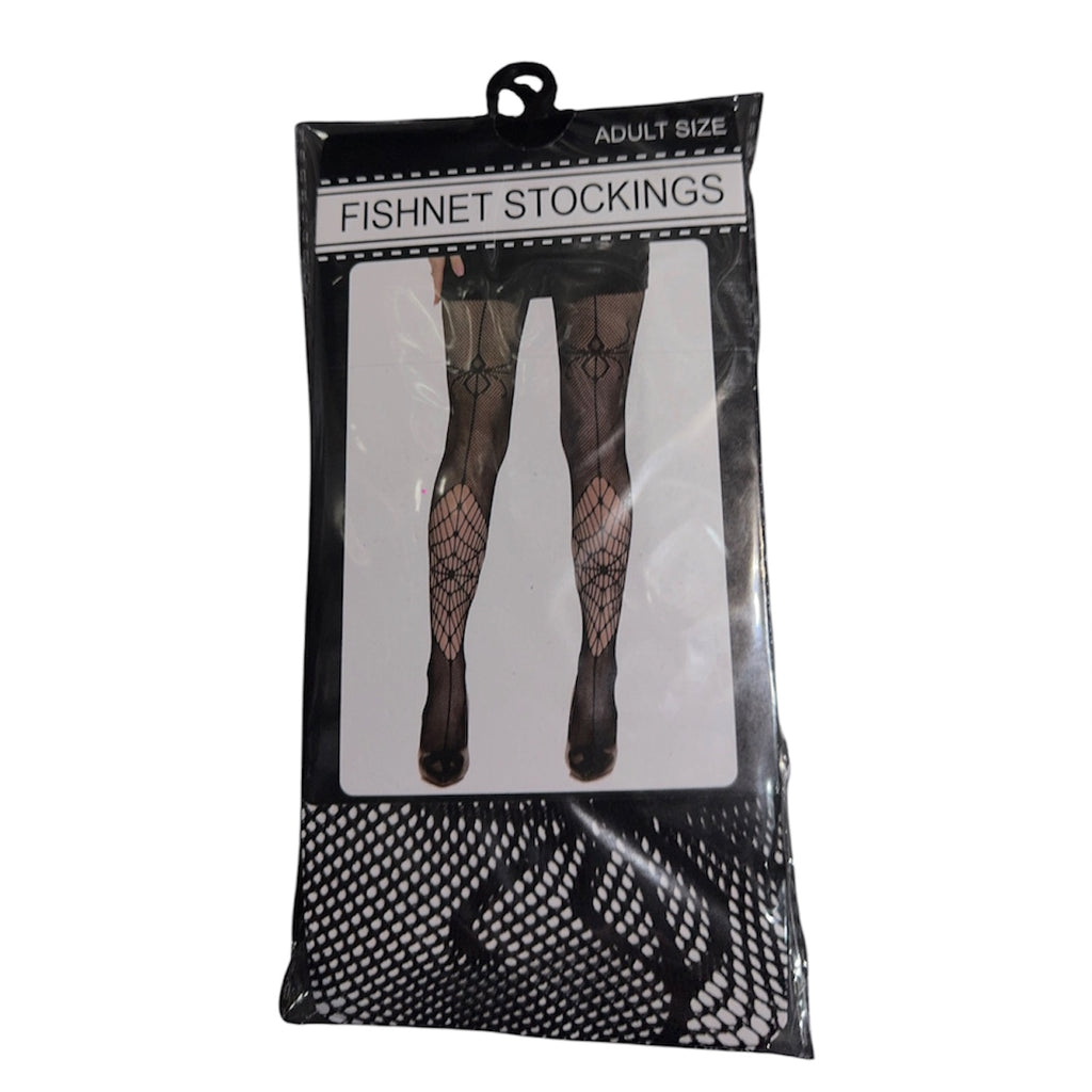 Black Spiderweb Pattern Fishnet Tights