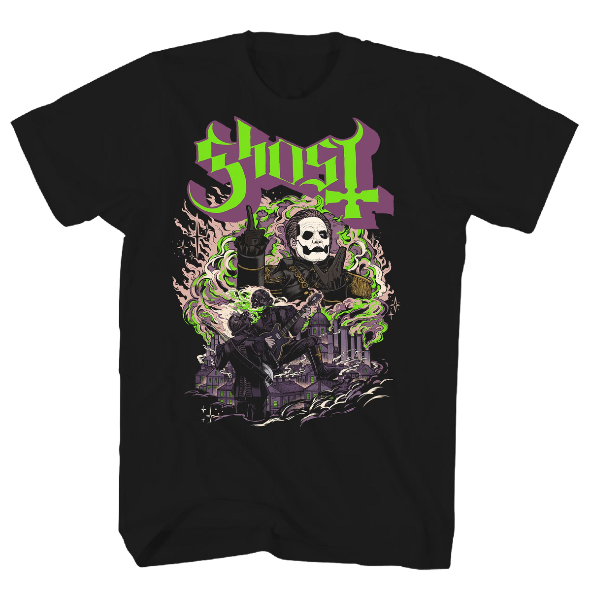 GHOST FOG BLACK T-SHIRT/S