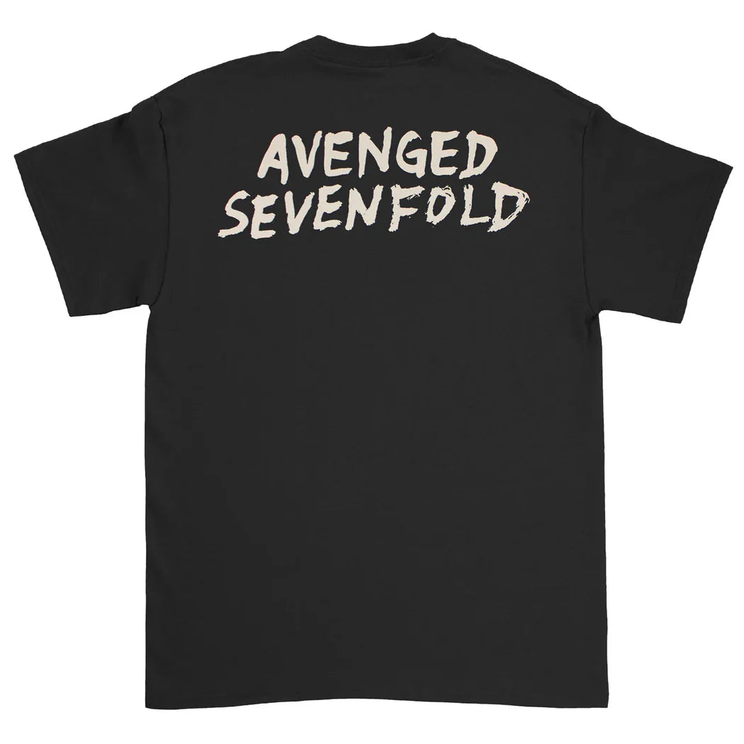 Avenged Sevenfold - Hell Bat Ch + Hell Bat Bk + Neck Label Neck Lbl - Tee