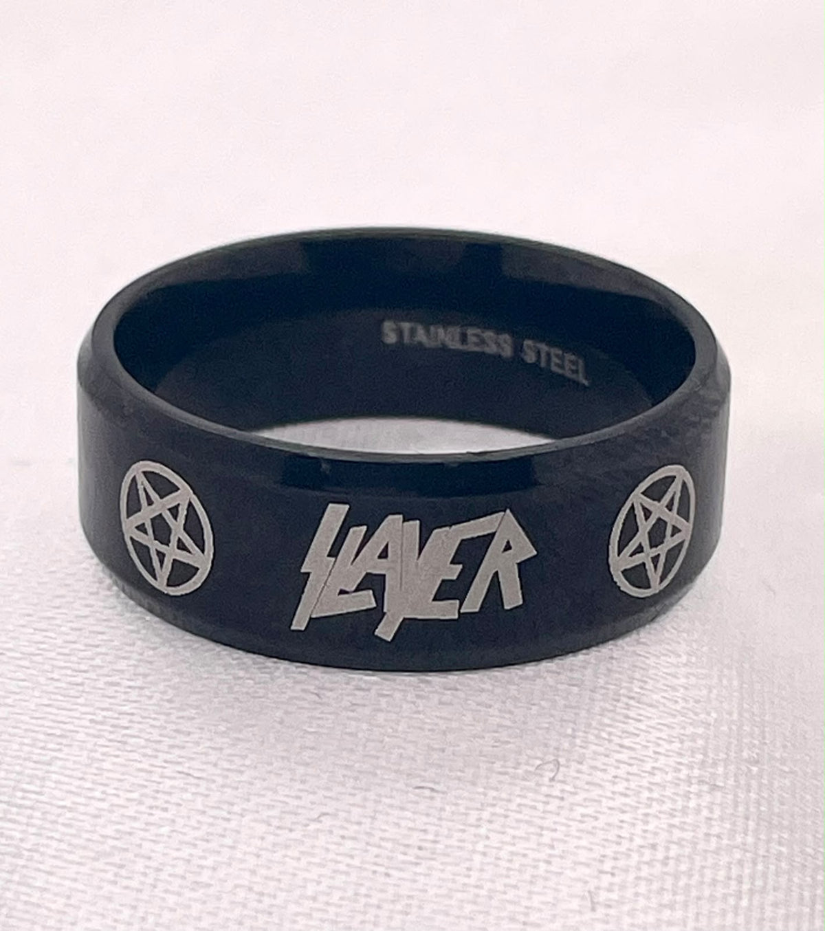 Slayer stainless steel ring