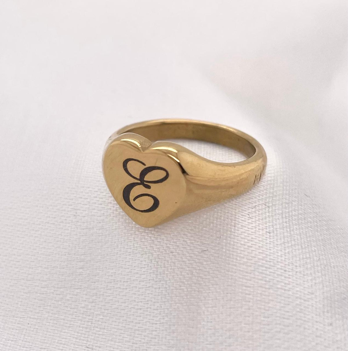 Custom Letter ring stainless steel