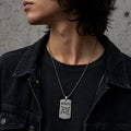 316L Stainless Steel Metallica dog tag Necklace