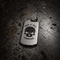 316L Stainless Steel Rock n Roll for ever dog tag Necklace