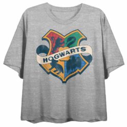 Harry Potter Hogwarts Crest Crop girls Tee