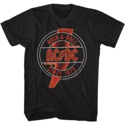 ACDC-RD AND YEL NEON-BLACK TSHIRT